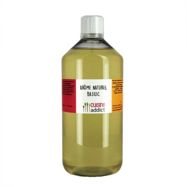 Arôme Alimentaire Naturel Basilic 1L Cuisineaddict