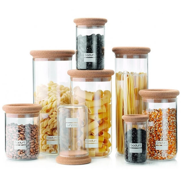 Bocal En Verre 0,25 L Bouchon En Liège Yohki Bodum – Image 3