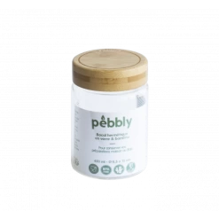 Boîte De Conservation En Verre Et Bambou Rond 450 Ml Pebbly