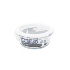 Boîte De Conservation En Verre Rond 400 Ml Pebbly