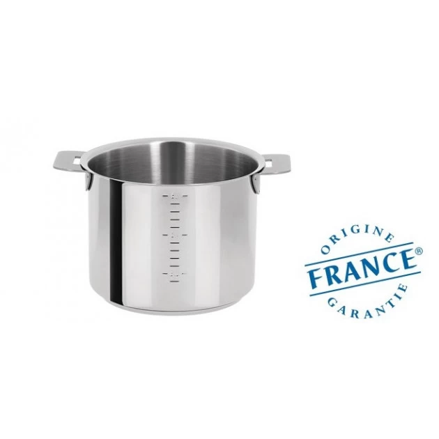 Casserole Haute Graduée Ø 14 Cm Mutine Manche Amovible Inox Cristel