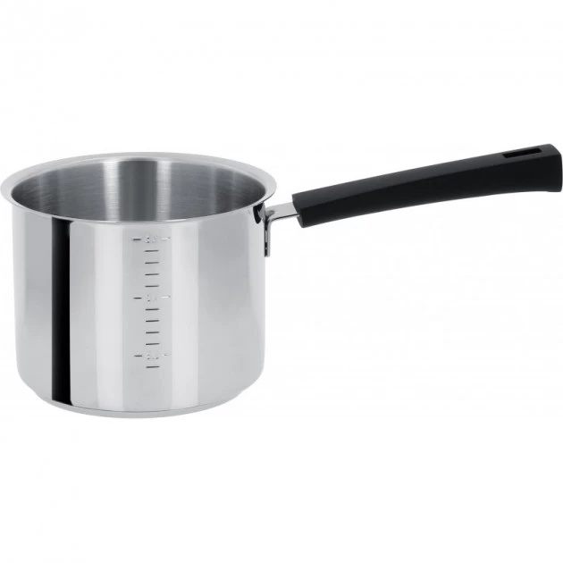 Casserole Haute Graduée Ø 14 Cm Mutine Manche Fixe Inox Cristel