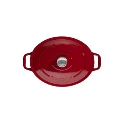 Cocotte En Fonte Ovale 27 Cm Rouge Chasseur
