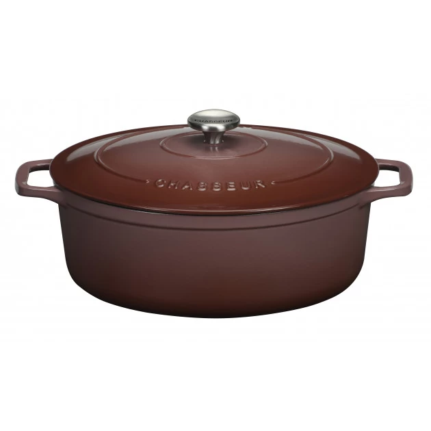 Cocotte En Fonte Ovale 29 Cm Bois De Rose Chasseur – Image 2