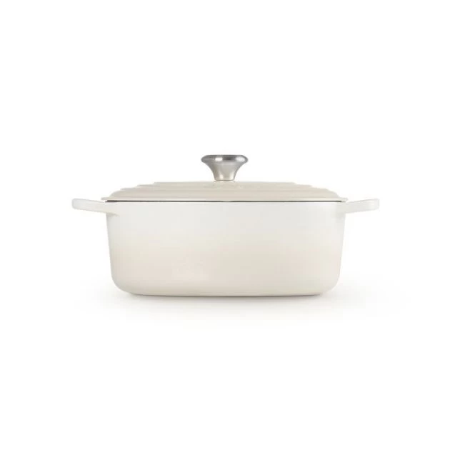Cocotte En Fonte Ovale 29 Cm Meringue Signature Le Creuset – Image 2