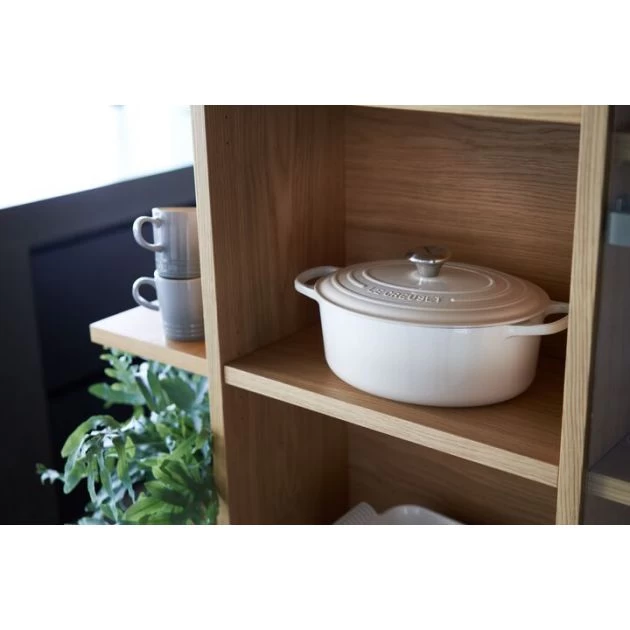 Cocotte En Fonte Ovale 29 Cm Meringue Signature Le Creuset – Image 5