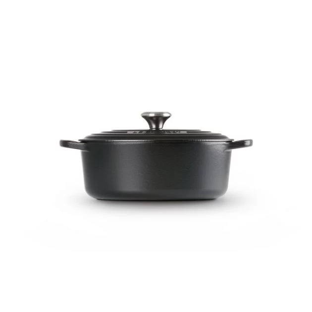 Cocotte En Fonte Ovale 31 Cm Noir Mat Le Creuset Signature – Image 2