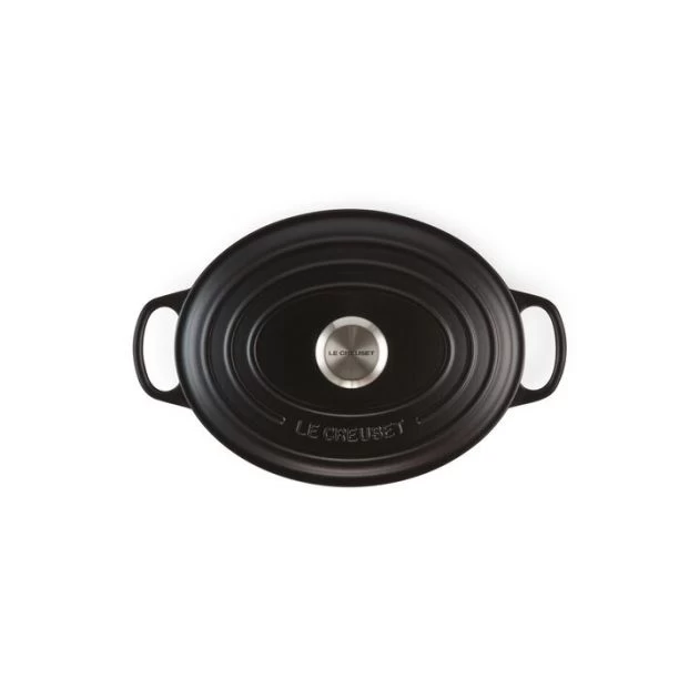 Cocotte En Fonte Ovale 31 Cm Noir Mat Le Creuset Signature – Image 3
