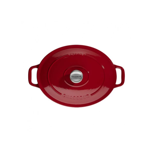 Cocotte En Fonte Ovale 31 Cm Rouge Chasseur