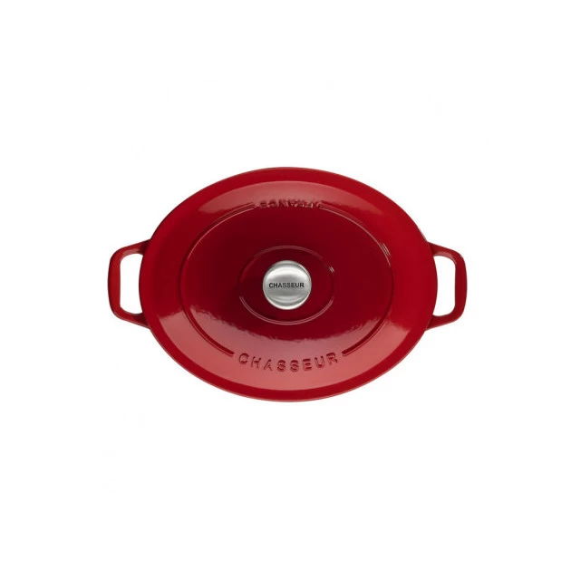 Cocotte En Fonte Ovale 31 Cm Rubis Chasseur