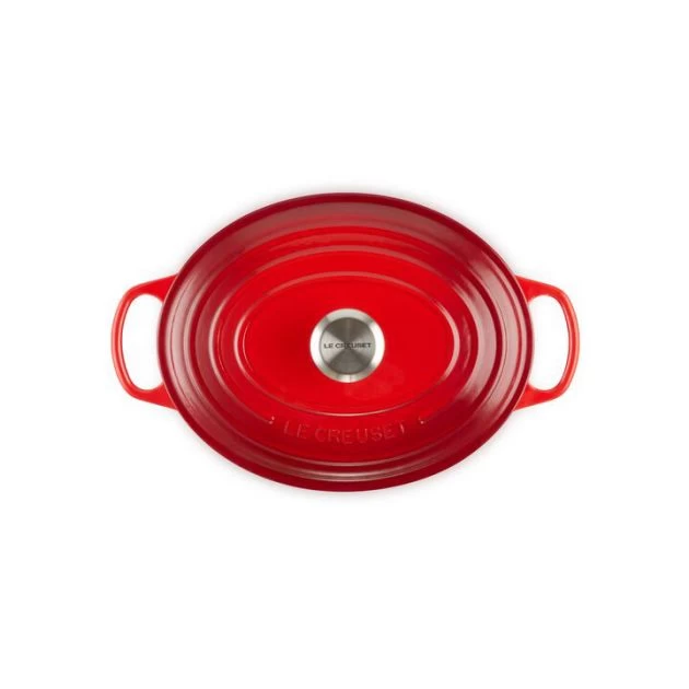 Cocotte En Fonte Ovale 33 Cm Cerise Le Creuset Signature – Image 3