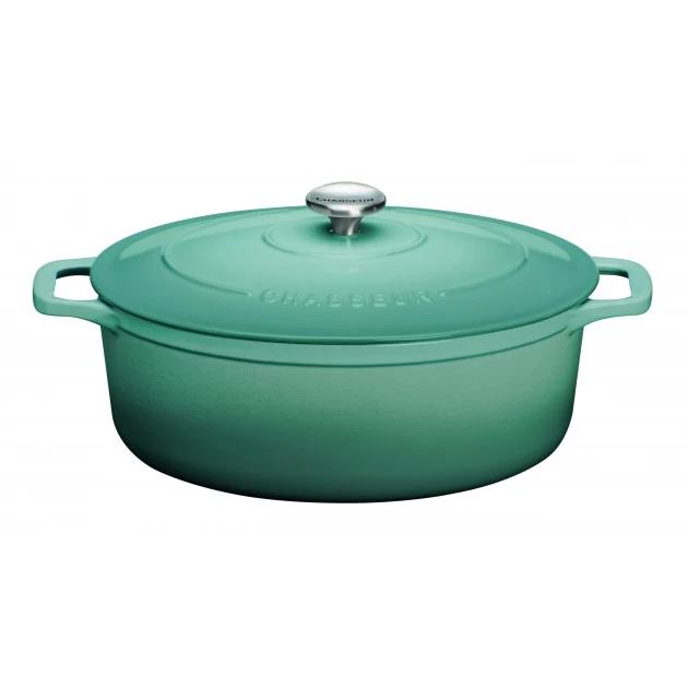 Cocotte En Fonte Ovale 33 Cm Quartz Chasseur – Image 2