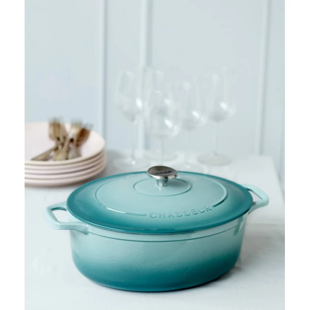 Cocotte En Fonte Ovale 33 Cm Quartz Chasseur – Image 4