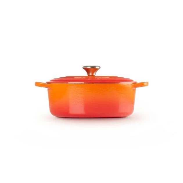 Cocotte En Fonte Ovale 33 Cm Volcanique Le Creuset Signature – Image 2