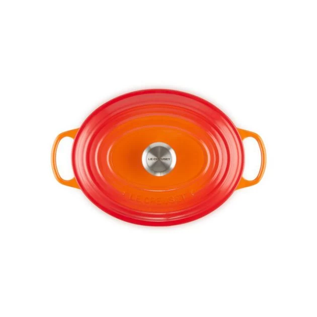 Cocotte En Fonte Ovale 33 Cm Volcanique Le Creuset Signature – Image 3