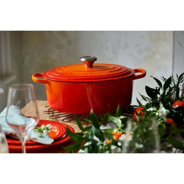 Cocotte En Fonte Ovale 33 Cm Volcanique Le Creuset Signature – Image 5