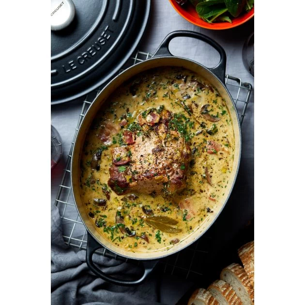 Cocotte En Fonte Ovale 35 Cm Noir Mat Le Creuset Signature – Image 5