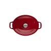 Cocotte En Fonte Ovale 35 Cm Rouge Chasseur