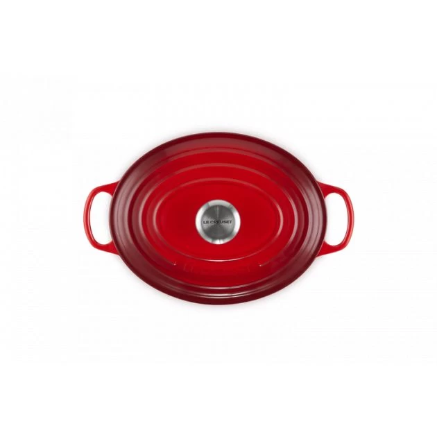 Cocotte En Fonte Ovale Basse 27 Cm Cerise Le Creuset Signature – Image 4
