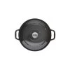 Cocotte En Fonte Ronde 18 Cm Caviar Chasseur