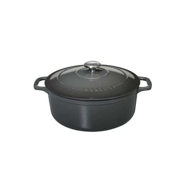 Cocotte En Fonte Ronde 20 Cm Caviar Chasseur – Image 2