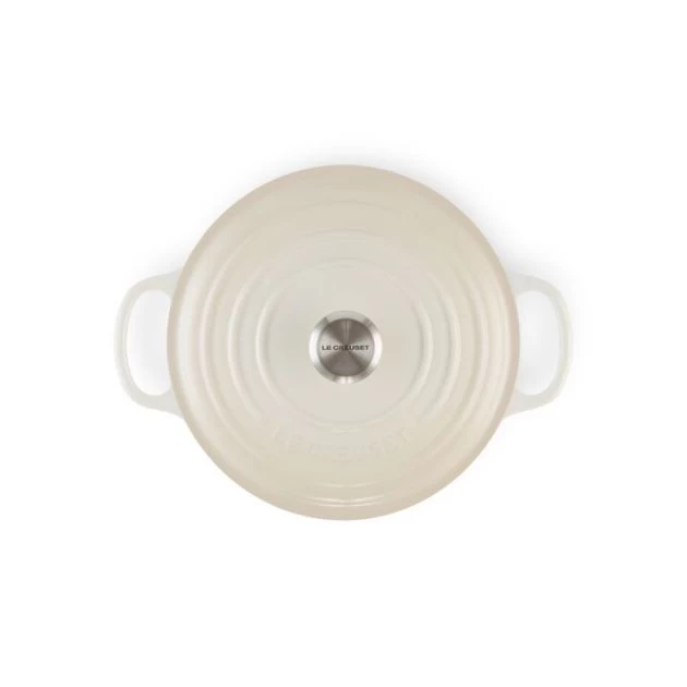 Cocotte En Fonte Ronde 20 Cm Meringue Signature Le Creuset – Image 3