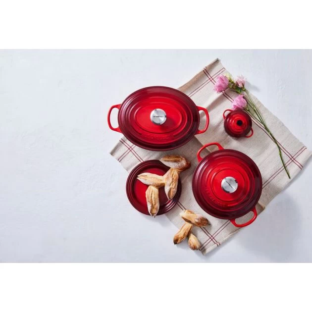Cocotte En Fonte Ronde 22 Cm Cerise Le Creuset Signature – Image 6