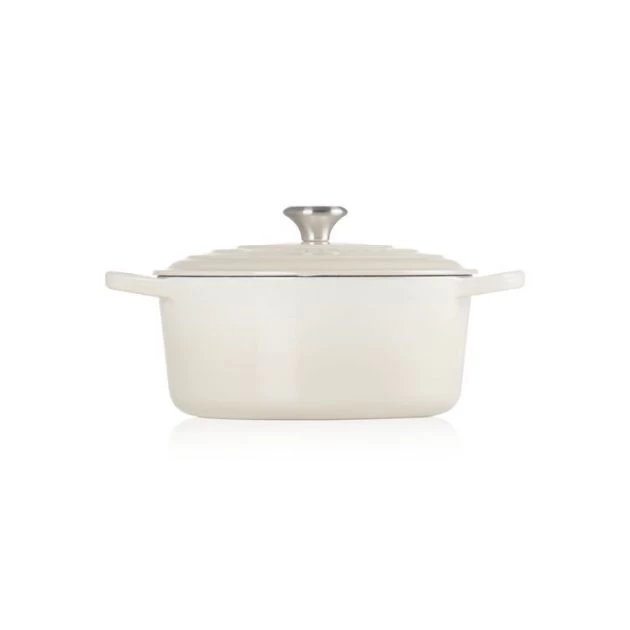 Cocotte En Fonte Ronde 22 Cm Meringue Signature Le Creuset – Image 2