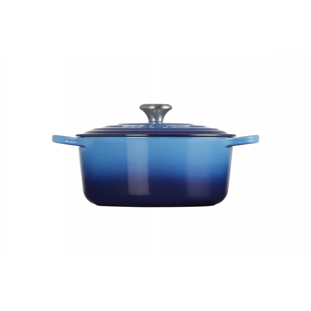Cocotte En Fonte Ronde 26 Cm Azur Le Creuset Signature – Image 2