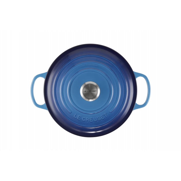 Cocotte En Fonte Ronde 26 Cm Azur Le Creuset Signature – Image 3