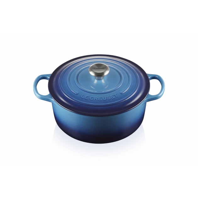 Cocotte En Fonte Ronde 26 Cm Azur Le Creuset Signature