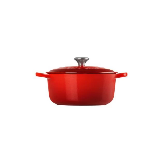 Cocotte En Fonte Ronde 30 Cm Cerise Le Creuset Signature – Image 2