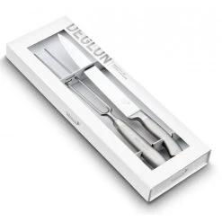 Coffret Découpe Viande Couteau à Découper 22 Cm Et Fourchette Diapason 21 Cm Oryx Déglon