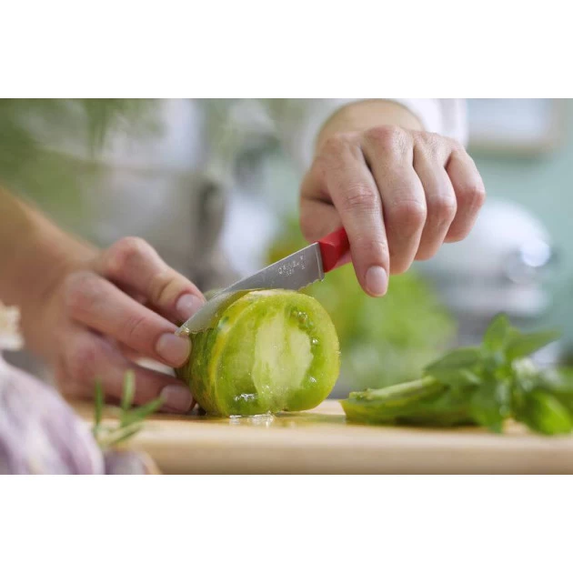 Couteau D'Office 10 Cm Cranté Rouge Les Essentiels Opinel – Image 3