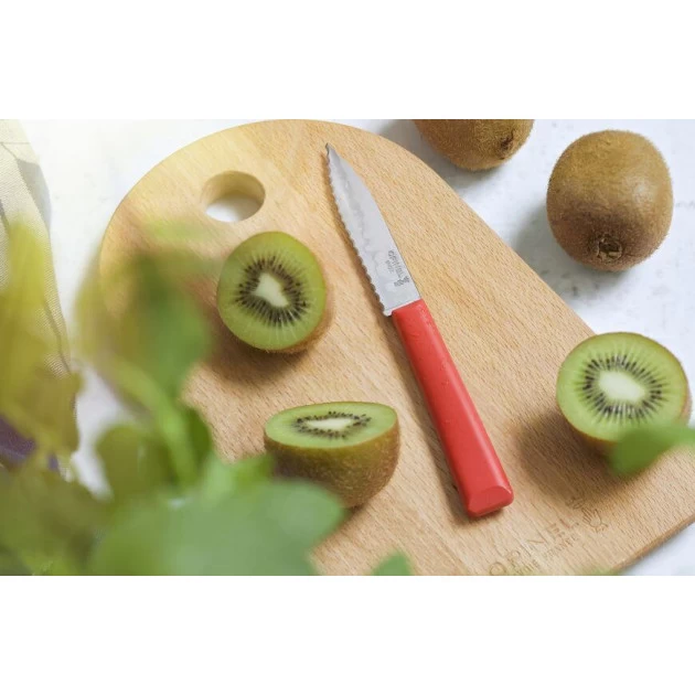 Couteau D'Office 10 Cm Cranté Rouge Les Essentiels Opinel – Image 4