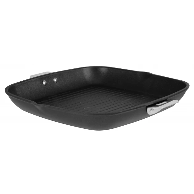 Grill Carré Cookway 28 Cm Poignée Amovible Ultralu Cristel – Image 2