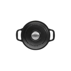 Mini Cocotte En Fonte Ronde 12 Cm Noir Mat Chasseur