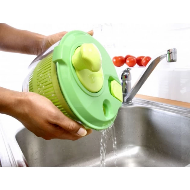 Mini Essoreuse à Salade Ø20 Cm Vert – Image 3