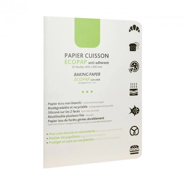 Papier Cuisson EcoPap 40 X 30 Cm X50 Feuilles Matfer