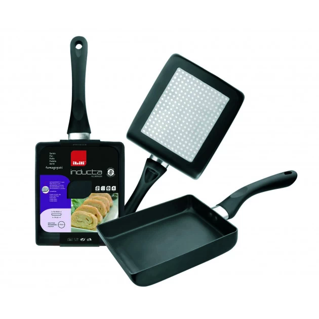 Poêle Aluminium Antiadhésive à Tamagoyaki 18 X 15 Cm Ibili