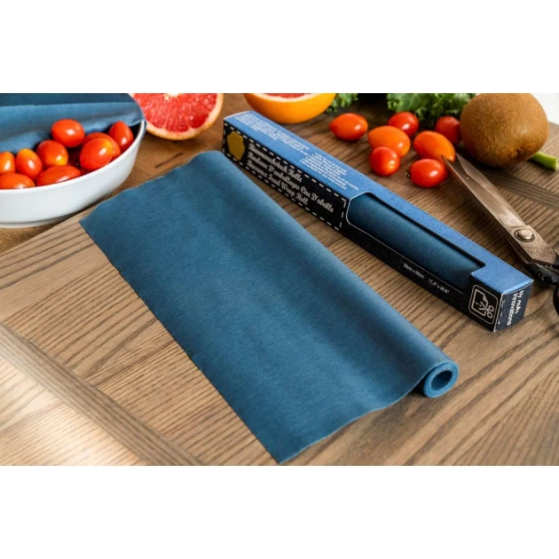 Rouleau Emballage Alimentaire Cire Abeille Bleu Jeans 93 X 29 Cm Nuts – Image 2