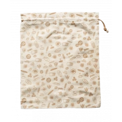 Sac à Vrac Coton Bio Brun 50 X 45 Cm Pebbly