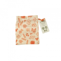 Sac à Vrac Coton Bio Rouge 15 X 20 Cm Pebbly