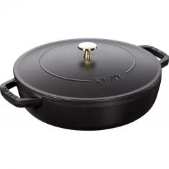 Sauteuse En Fonte Chistera 24 Cm Noir Staub