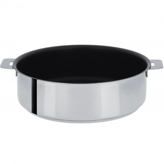 Sauteuse Mutine Ø 28 Cm Manche Amovible Anti-Adhésive Inox Cristel