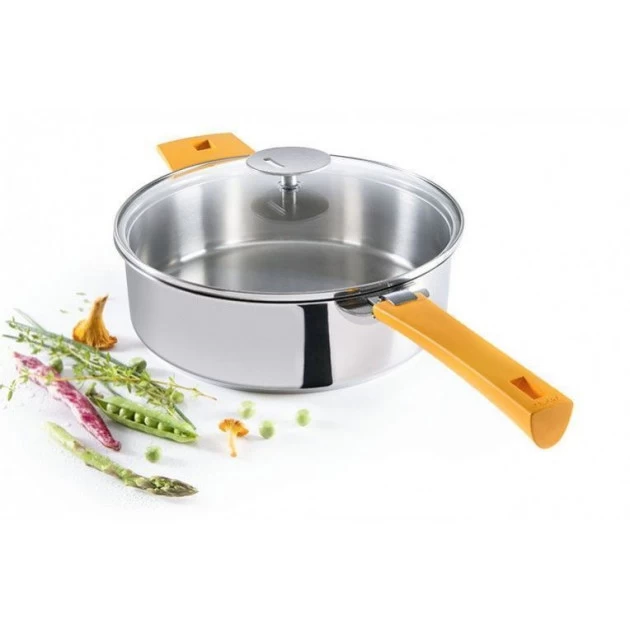 Sauteuse Mutine Ø 32 Cm Manche Amovible Inox Cristel – Image 2