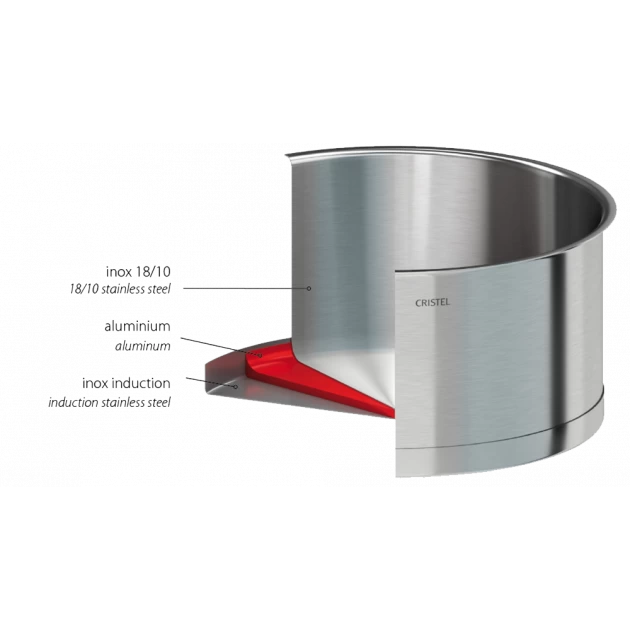 Sauteuse Ø 28 Cm Strate Amovible Inox Exceliss Cristel – Image 2