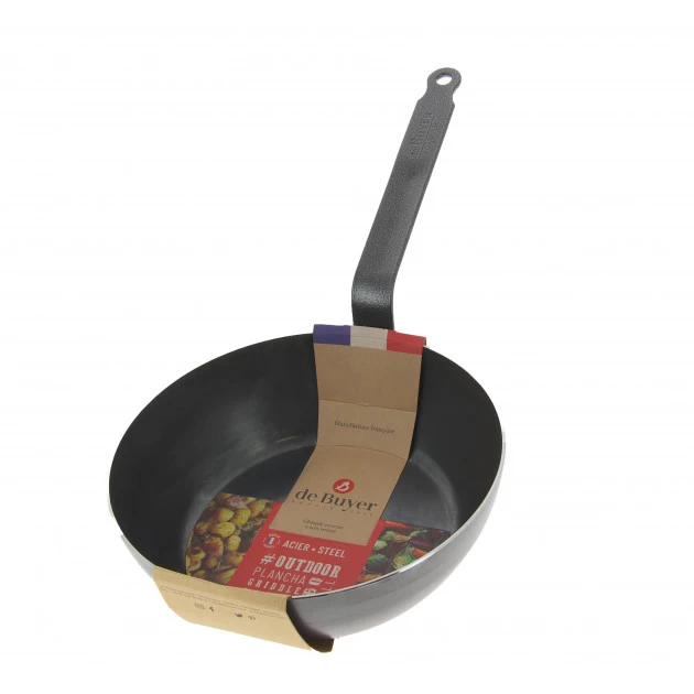 Sauteuse Paysanne Tôle Bleue Ø 24 Cm Outdoor De Buyer – Image 2