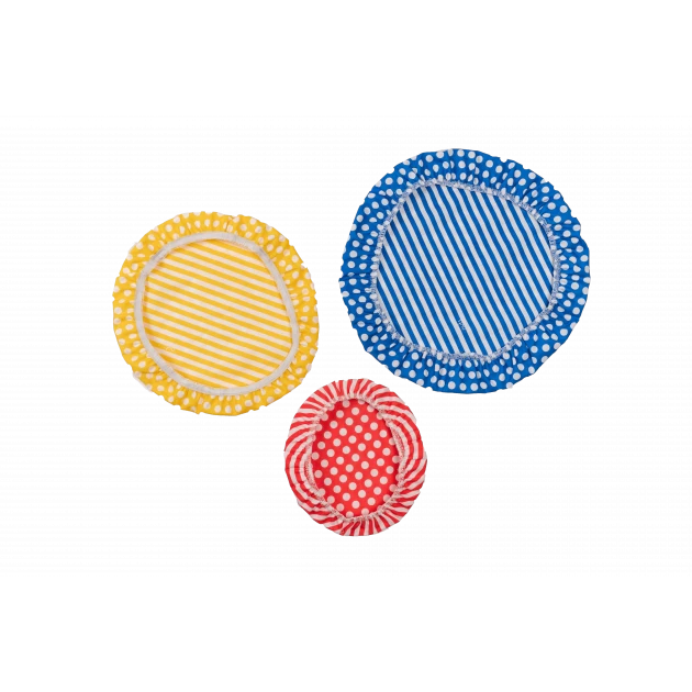 Set De 3 Couvercles Réutilisables Assortis 100% Coton Multicolore - NUTS