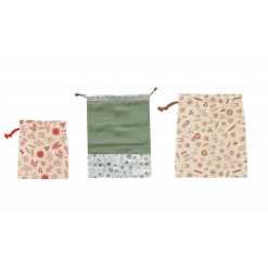 Set Zéro Déchet Coton Bio 3 Pièces Pebbly